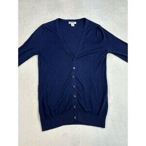 Old Navy Blue Button Up Cardigan Sweater size small